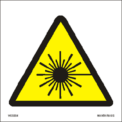 Picture of Warning Laser beam 15 x 15