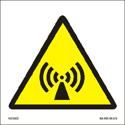 Picture of Warning  Non-ionizing radiation 15 x 15