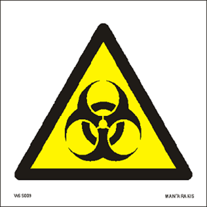 Εικόνα της Warning Biological hazard 15 x 15