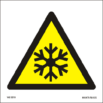Picture of Warning Low temperature/ freezing conditions 15 x 15