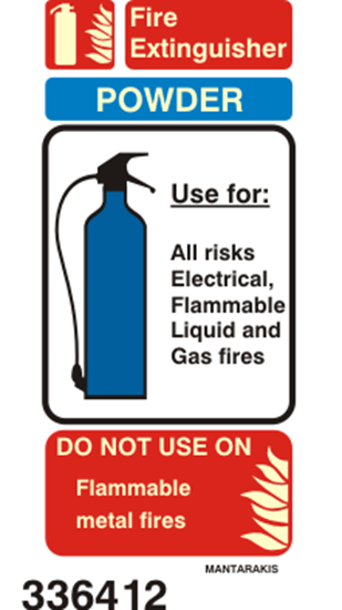 Picture of FIRE EXTINGUISHER INSTRUC.FOR POWDER 10X20