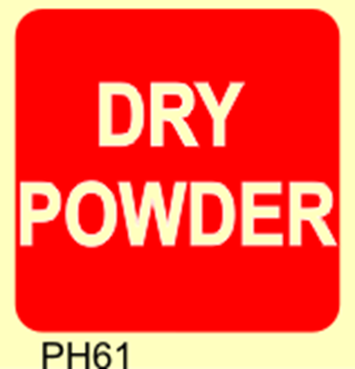Picture of SAFETY SIGN DRY POWDER 15X15