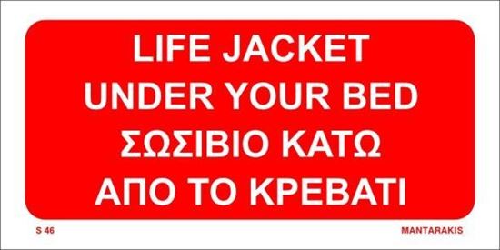 Picture of Life Jacket under your bed 10x15 S46