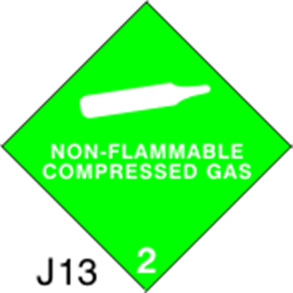 Εικόνα της NON-FLAMMABLE COMPRESSED GAS  10x10  (IMO 2.2)