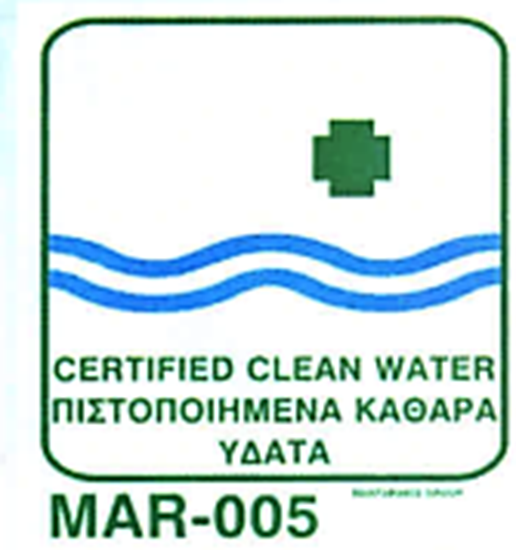 Picture of CERTIFIED CLEAN WATER 20X20