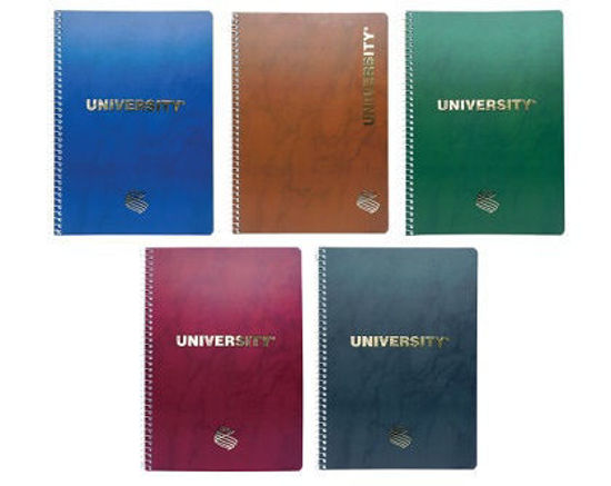 Picture of University Gold Spiral Notebook Α4