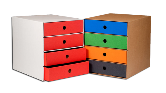 Picture of Drawer box Paper IONIA with 4 drawers
