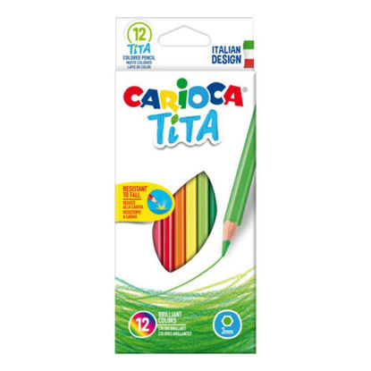 Picture of CARIOCA TITA wood crayons 12 colors