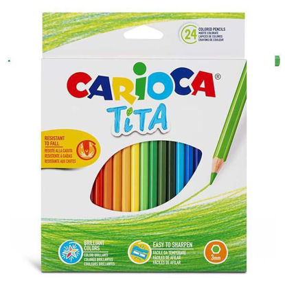 Εικόνα της Ξυλομπογιές CARIOCA ΤΙΤΑ 24 χρωμάτων