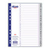Picture of Plastic Index Dividers for Binders "Economy" with Letters Skag